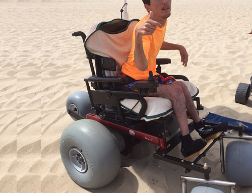 Accessibility Products: Power Chair Beach Wheel